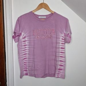 DAYDREAMER Tie Dye Embroidered Led Zeppelin Tee